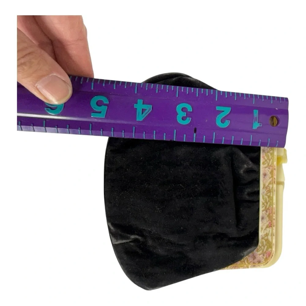 Vintage Black Velvet‎ Clutch
